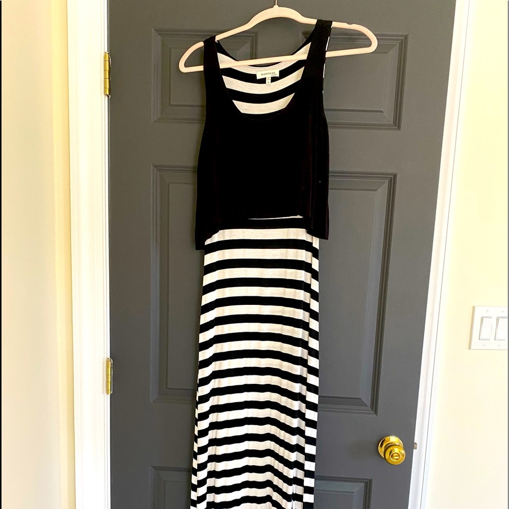Black and white maxi